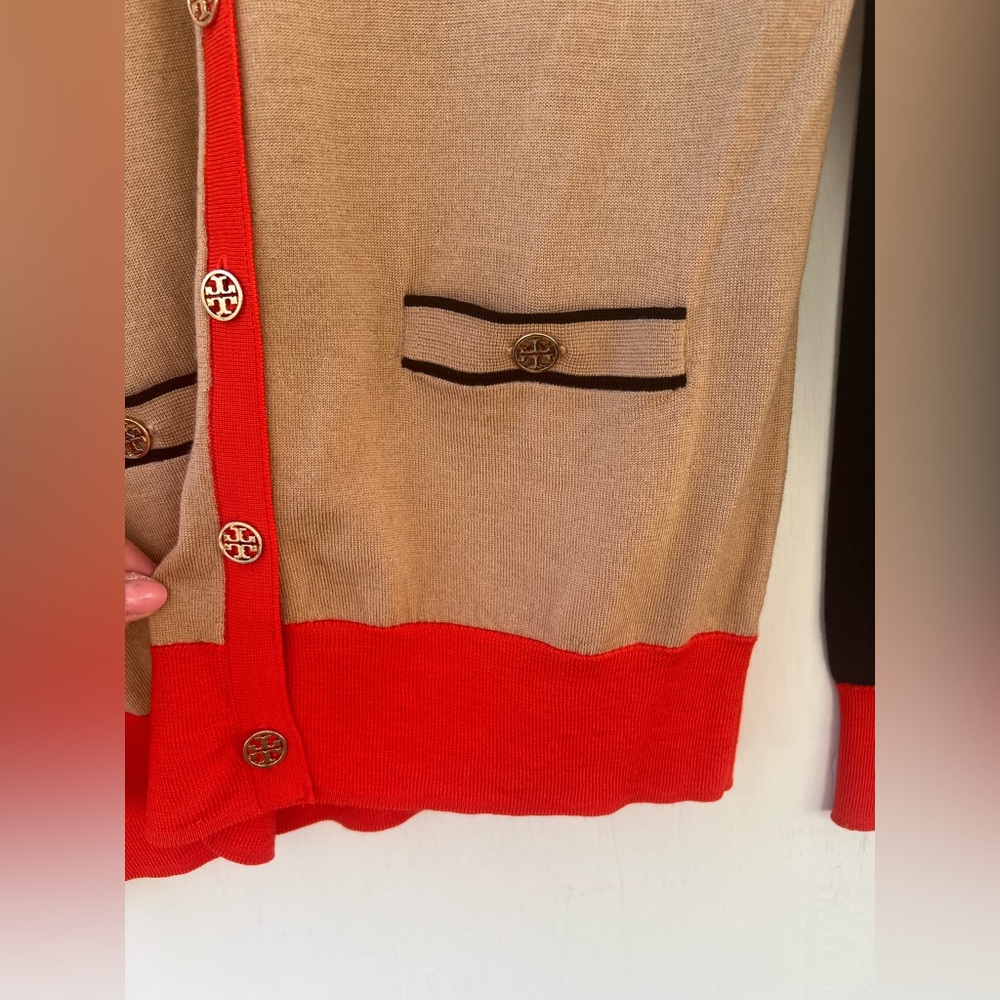 Tory Burch Madeline Colorblock Cardigan (size S) - Picture 7 of 15